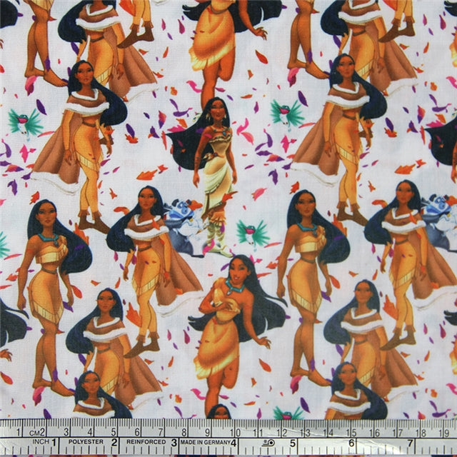 Indian Princess Printed Textured Liverpool/ Bullet Fabric