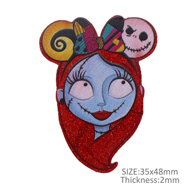 Sally Nightmare Before Christmas Resin Fine Glitter Acrylic 5 piece set