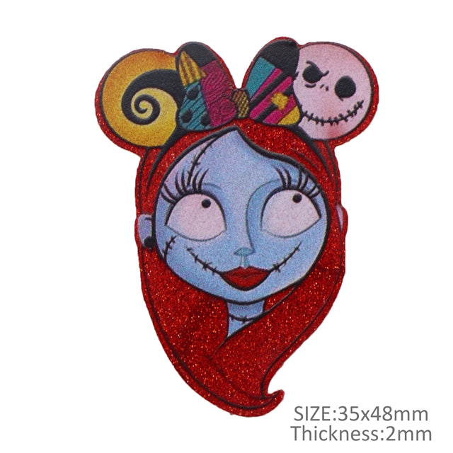 Sally Nightmare Before Christmas Fine Glitter Acrylic 5 piece set