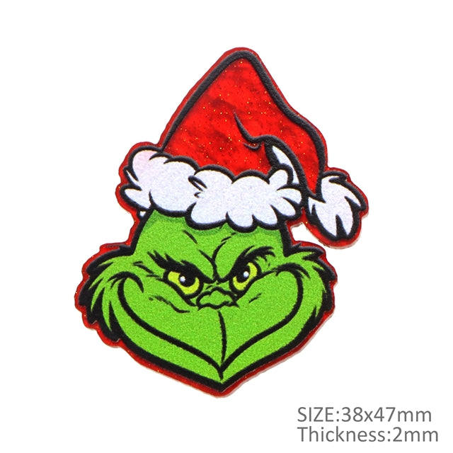 The Grinch Fine Glitter Acrylic 5 piece set