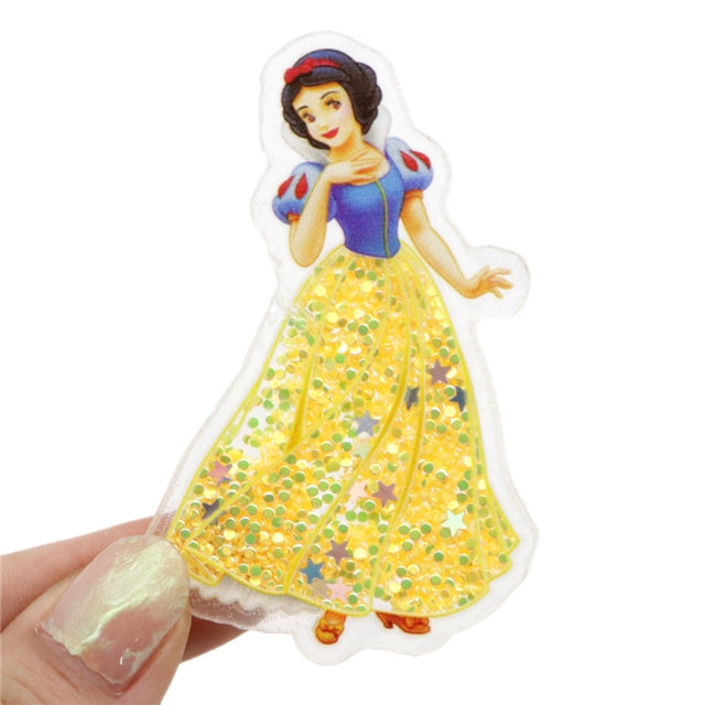 Princess Quicksand Sequin Resin FeeFiFauxLeather