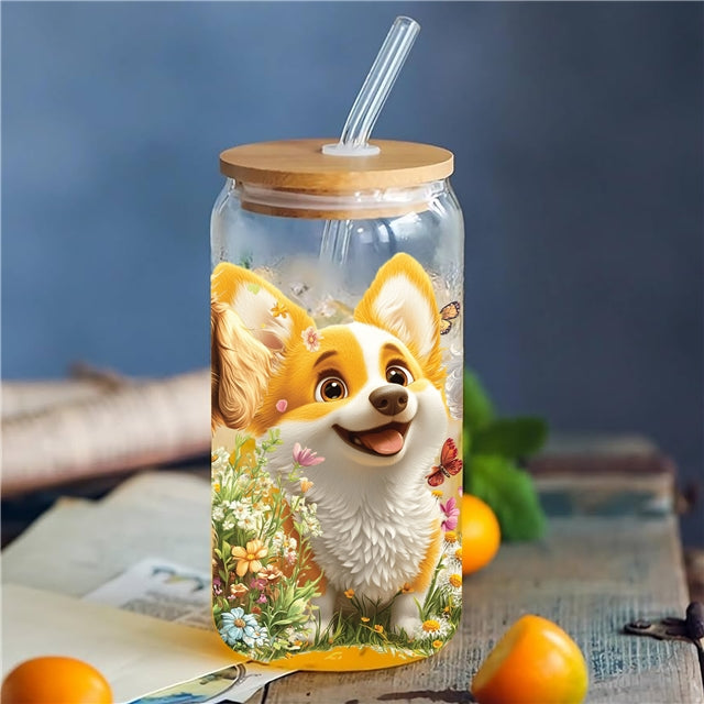 Dogs UV DTF Cup Wrap – Easy Cup Wrap for Tumblers & Projects FeeFiFauxLeather