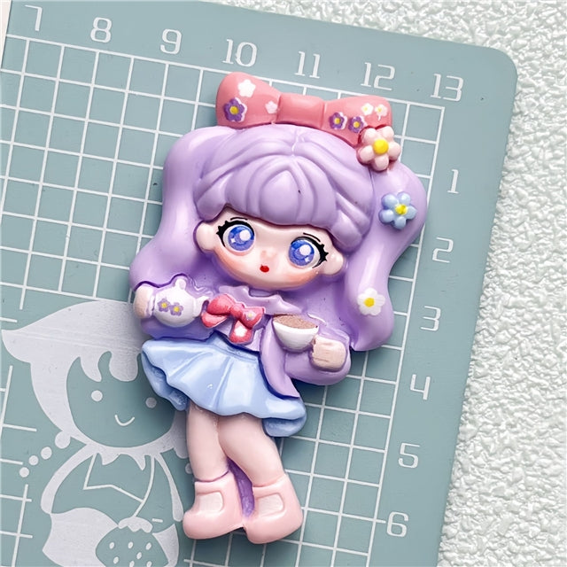 Dolls Flat Back Resin Centerpiece 1 pieces per order FeeFiFauxLeather