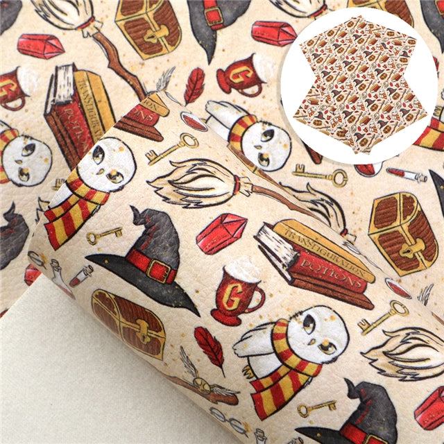 Characters Litchi Faux Leather Sheet