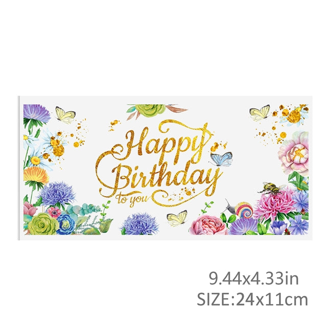 Happy Birthday UV DTF Cup Wrap – Easy Cup Wrap for Tumblers & Projects FeeFiFauxLeather