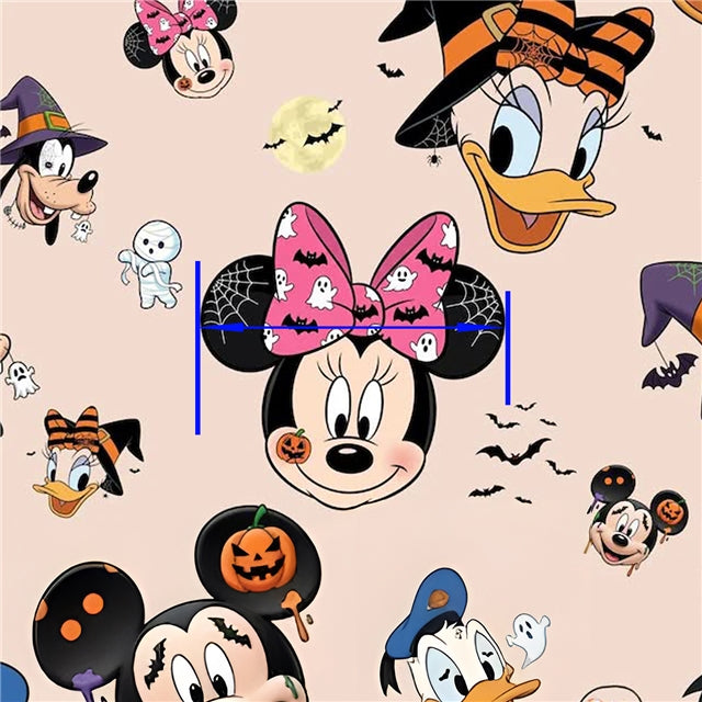 Mouse Halloween Faux Leather Sheet – Cartoon Character Material for DIY Accessories FeeFiFauxLeather