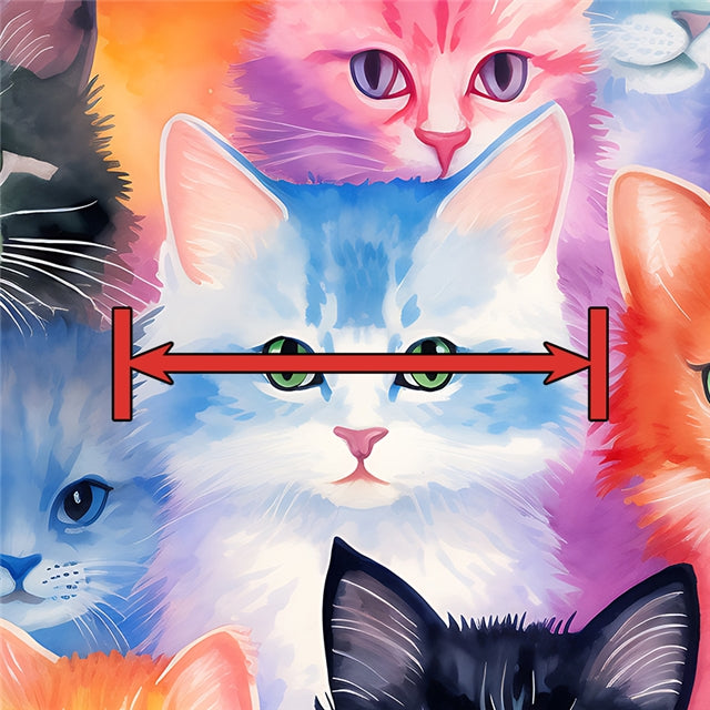 Cats Printed Faux Leather Sheet