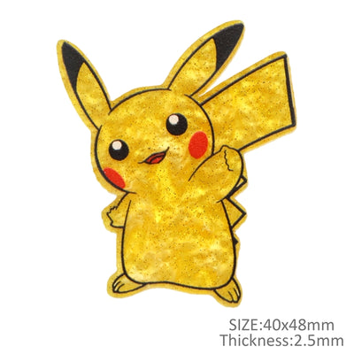 Pikachu Pokemon Fine Glitter Acrylic 5 piece set