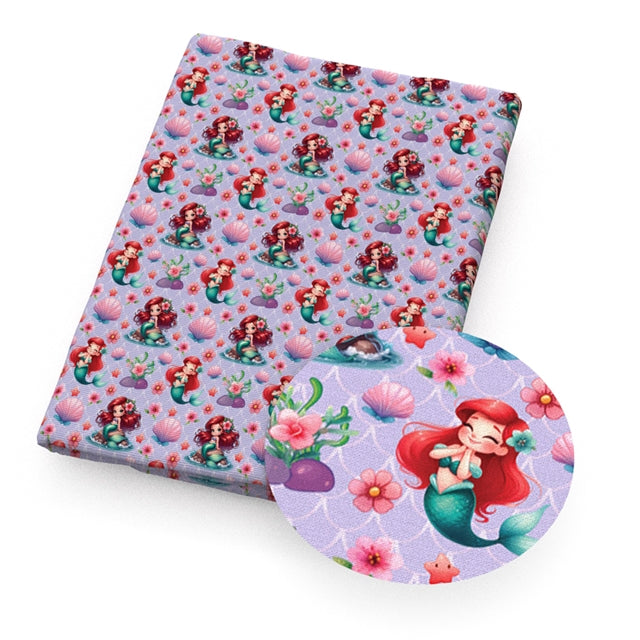 Princess Printed Faux Leather Sheet FeeFiFauxLeather