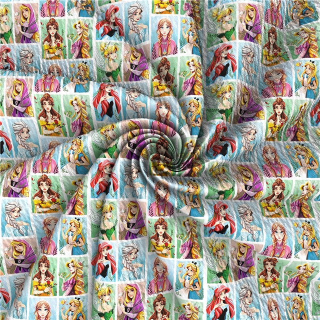 Princesses Printed Fabric