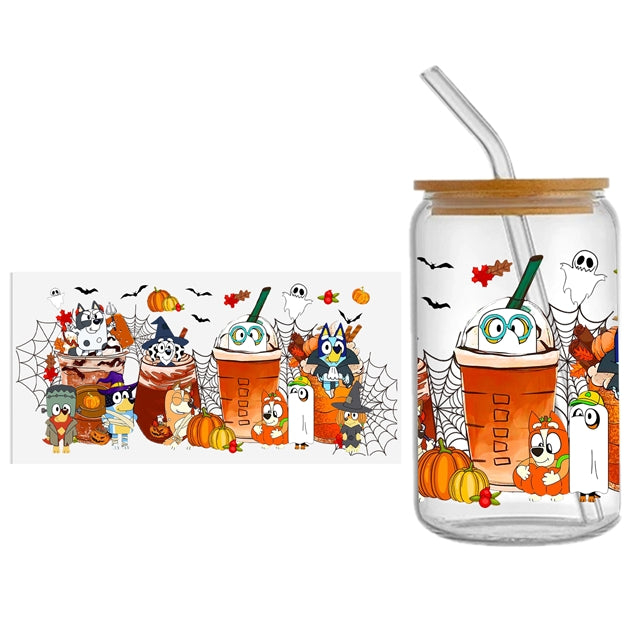 Blue Dog UV DTF Cup Wrap – Easy Cup Wrap for Tumblers & Projects FeeFiFauxLeather