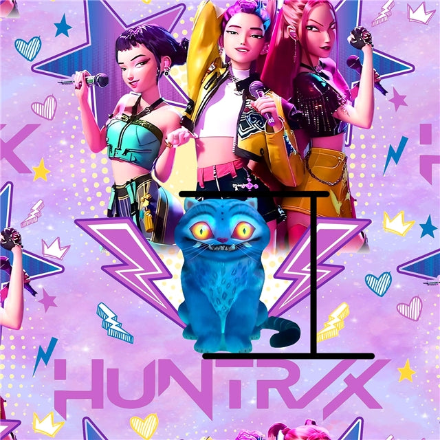 K-Pop Huntrix Printed Faux Leather Sheet FeeFiFauxLeather