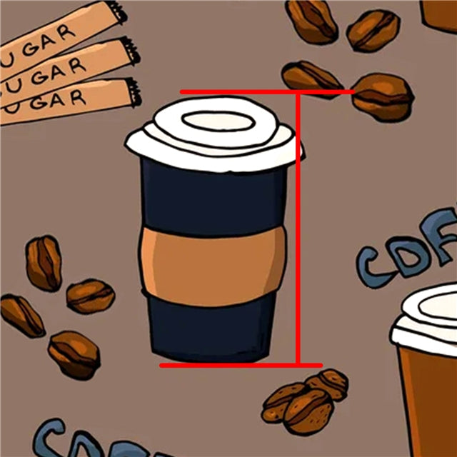 Fall Coffee Printed Fabric