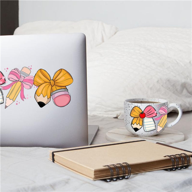 Back To School UV DTF Cup Wrap – Easy Cup Wrap for Tumblers & Projects FeeFiFauxLeather