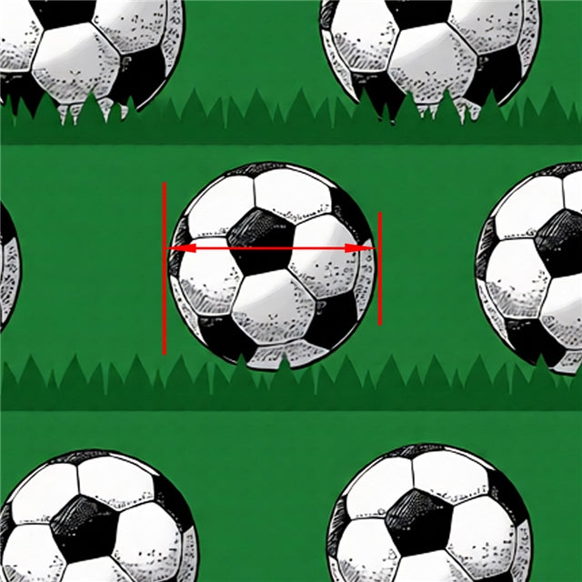 Soccer Balls Printed Faux Leather Sheet FeeFiFauxLeather