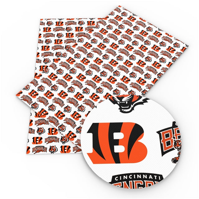 Bengals Printed Fabric FeeFiFauxLeather