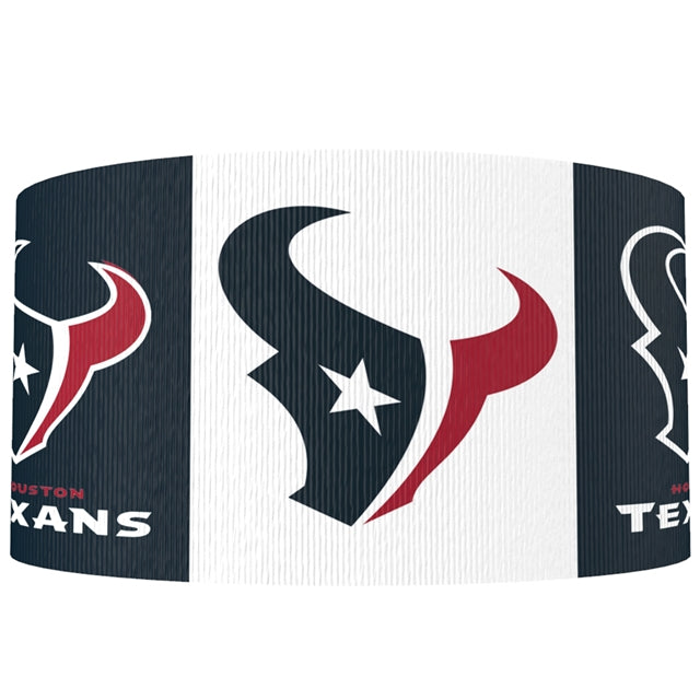 Texans Football 1 Yard Printed Grosgrain Ribbon 1 1/2 inch wide