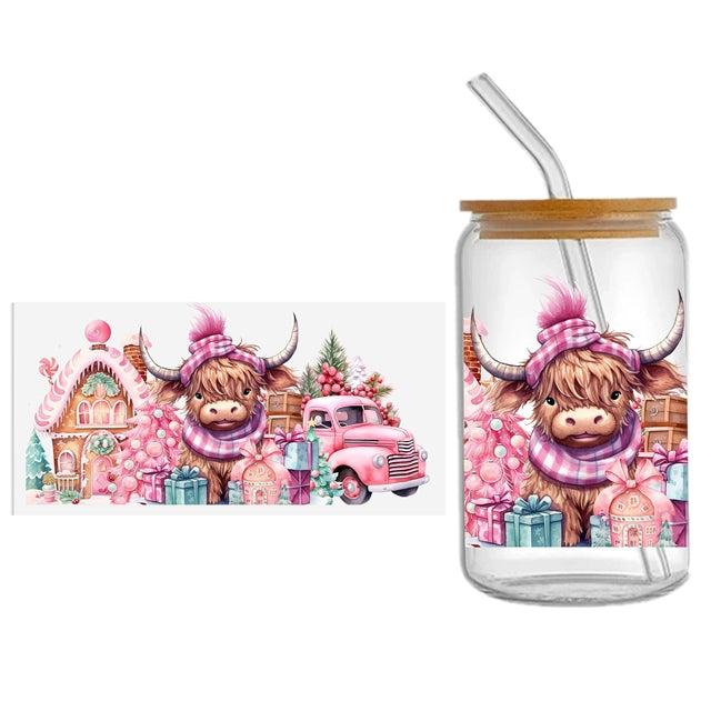 Christmas UV DTF Cup Wrap – Easy Cup Wrap for Tumblers & Projects FeeFiFauxLeather