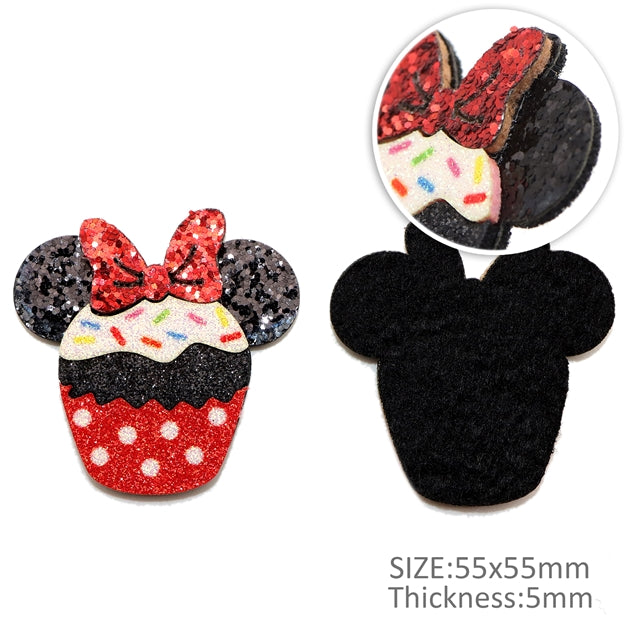 Mouse Glitter Resin 5 piece set FeeFiFauxLeather