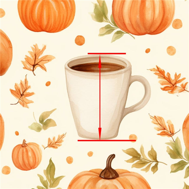 Fall Pumpkin  Bullet Printed Fabric FeeFiFauxLeather