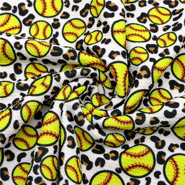 Baseball Leopard Textured Liverpool/ Bullet Fabric