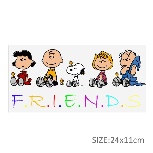 Charlie Brown Snoopy UV DTF Glass Can Wrap
