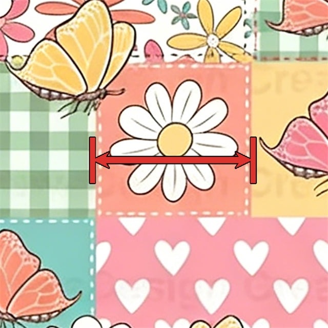 Flowers and Butterflies Printed Faux Leather FeeFiFauxLeather