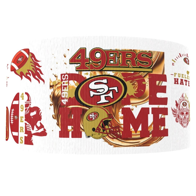 49ers 1 Yard Printed Grosgrain Ribbon