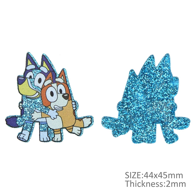 Blue Dog Chunky Glitter Planar Resin 5 piece set