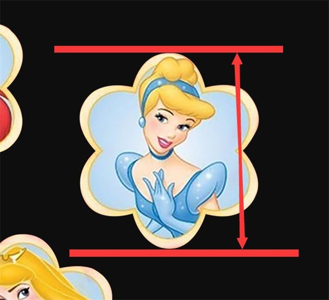 Princesses Printed See Through Vinyl ,Clear, Transparent Vinyl Sheet