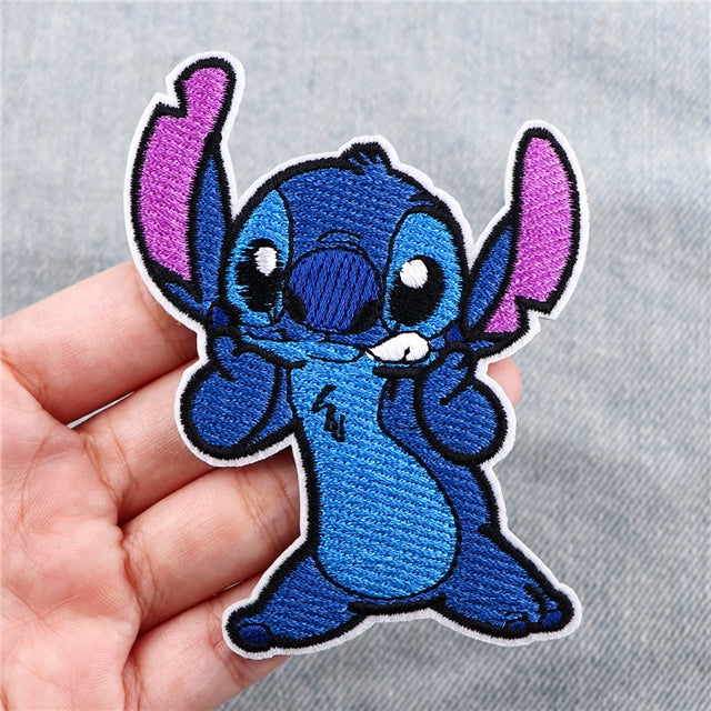 Blue Alien Embroidery Patch