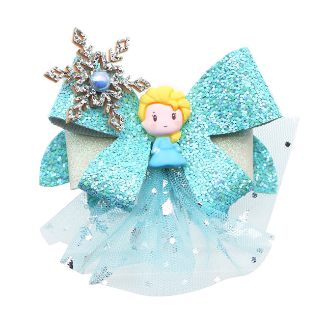 Frozen Printed Faux Leather Pre-Cut Bow Includes Centerpiece FeeFiFauxLeather