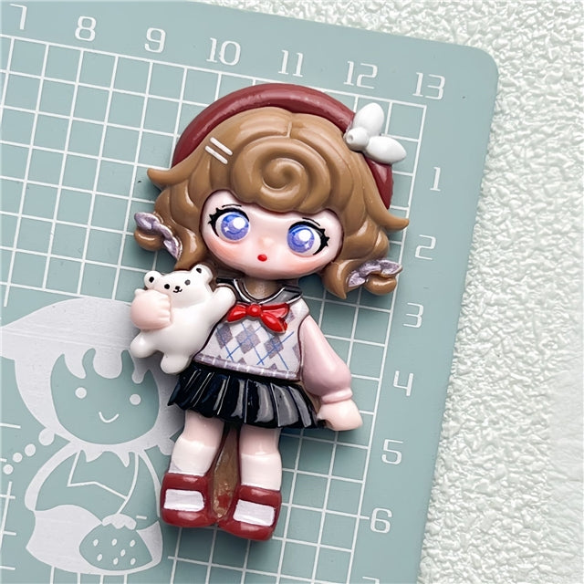 Dolls Flat Back Resin Centerpiece 1 pieces per order FeeFiFauxLeather