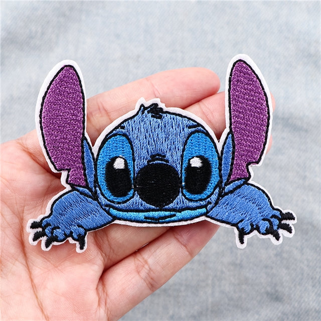 Blue Alien Embroidery Patch