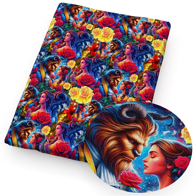 Beauty and The Beast Textured Liverpool/ Bullet Fabric with a textured feel