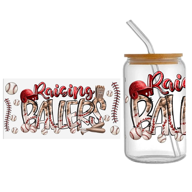 Baseball Baller UV DTF Cap Wrap – UV DTF Wrap Design for Cups & Tumblers FeeFiFauxLeather