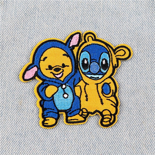 Blue Alien Embroidery Patch