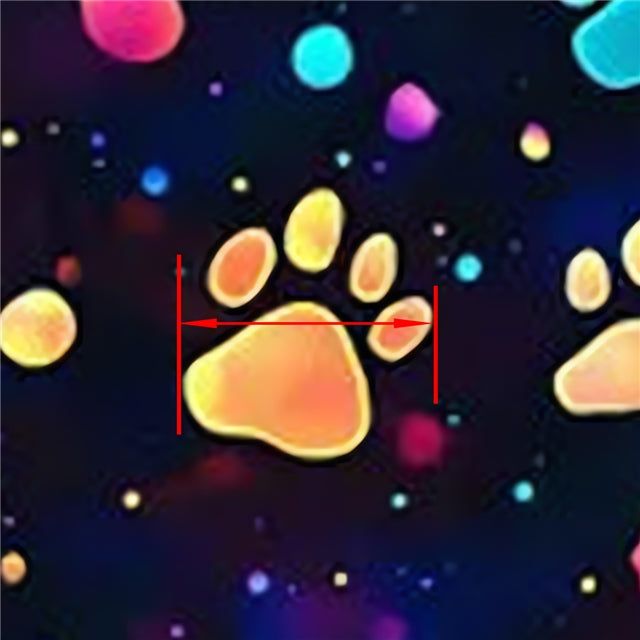 Paw Prints Dog Cat Faux Leather