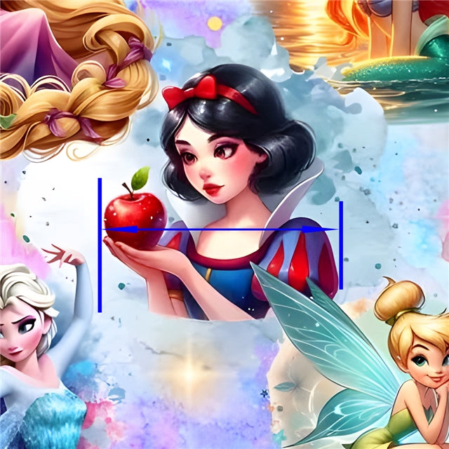 Princesses Printed Fabric FeeFiFauxLeather