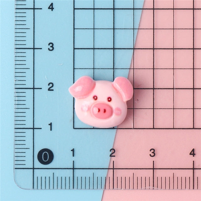 3-D Pig Acrylic Resin 5 piece set FeeFiFauxLeather