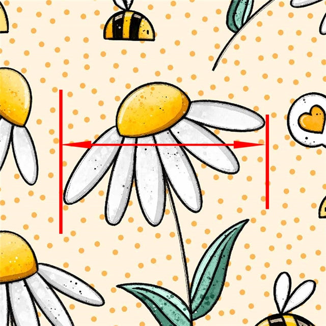 Bees Bloom Printed Faux Leather FeeFiFauxLeather