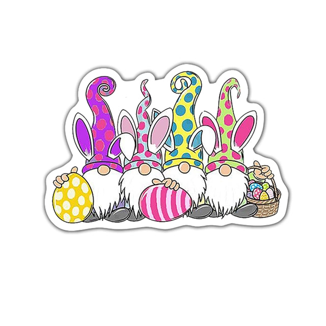 Easter Gnomes Resin 5 piece set FeeFiFauxLeather