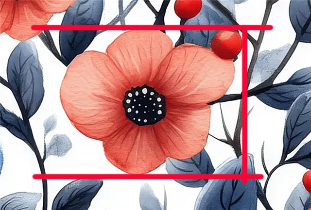 Flowers Printed Faux Leather Sheet FeeFiFauxLeather