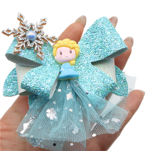 Frozen Printed Faux Leather Pre-Cut Bow Includes Centerpiece FeeFiFauxLeather