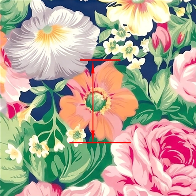 Flowers Printed Faux Leather Sheet FeeFiFauxLeather