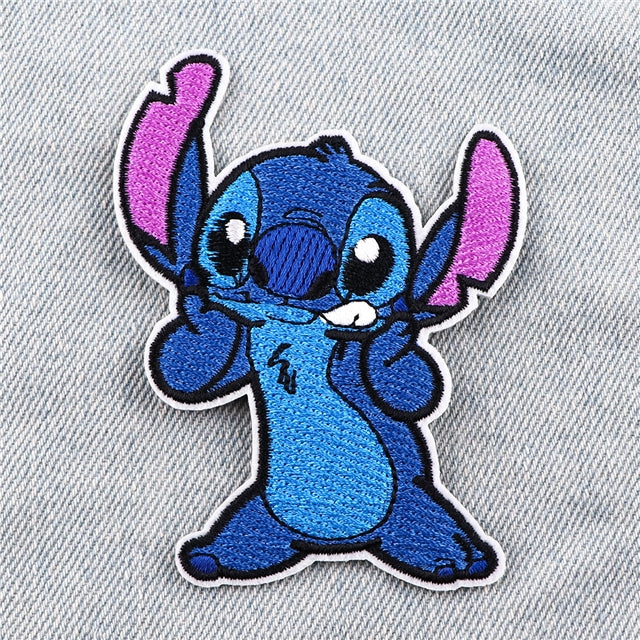 Blue Alien Embroidery Patch