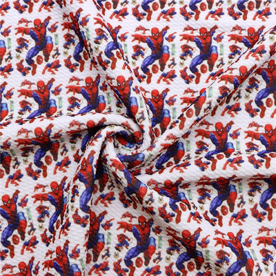 Spiderman Spider-Man Superhero Textured Liverpool/ Bullet Fabric with a textured feel