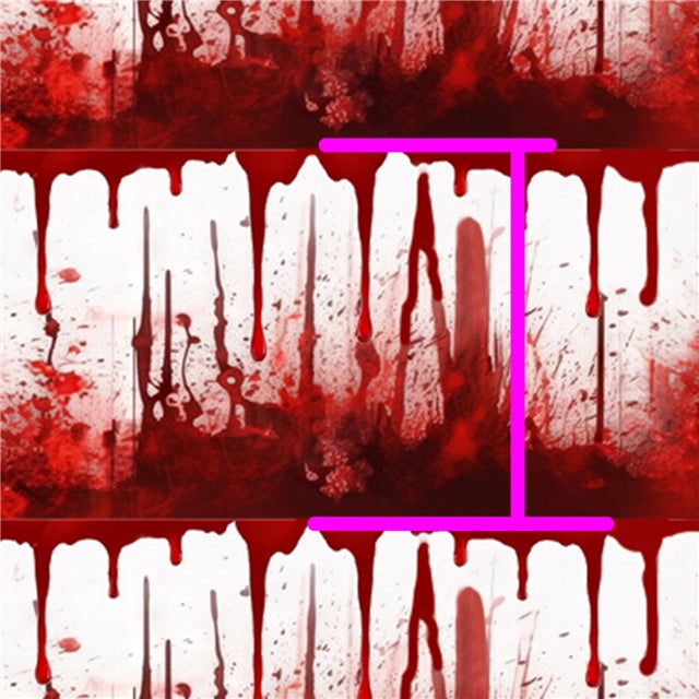 Blood Halloween Faux Leather Sheet – Cartoon Character Smooth Material for DIY Accessories FeeFiFauxLeather