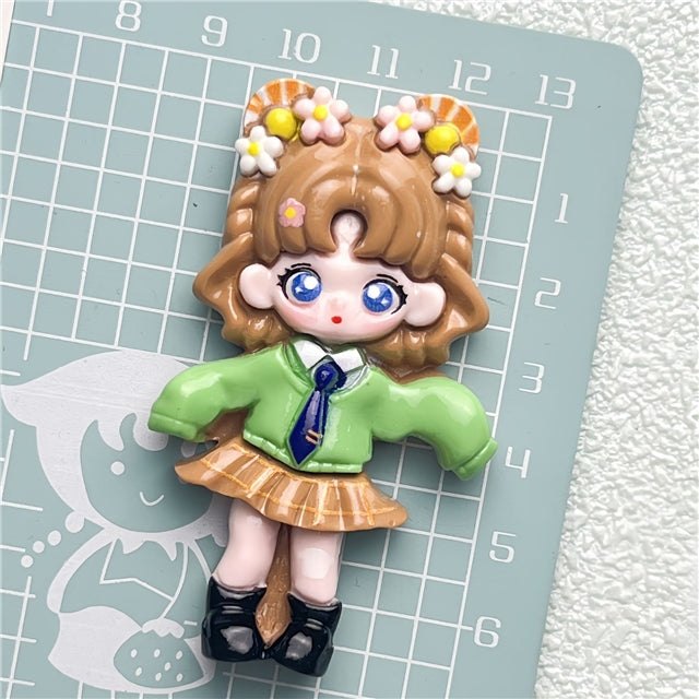 Dolls Flat Back Resin Centerpiece 1 pieces per order FeeFiFauxLeather