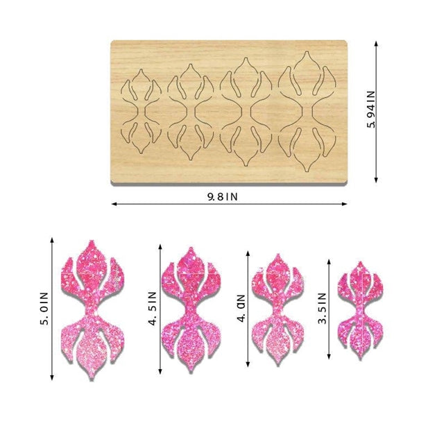 Bow Die for Making Bows using Cutter Multiple Sizes Bow